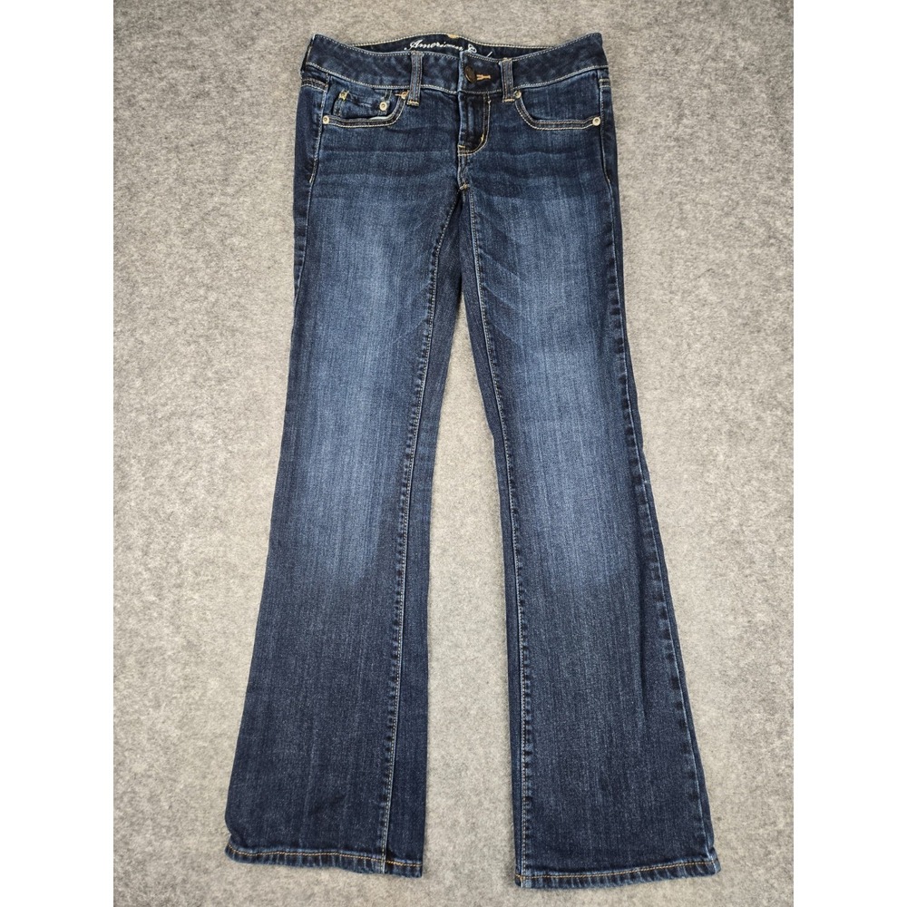 American Eagle Favorite Boyfriend Women's Jeans Super Stretch Size 0 Dark Wash